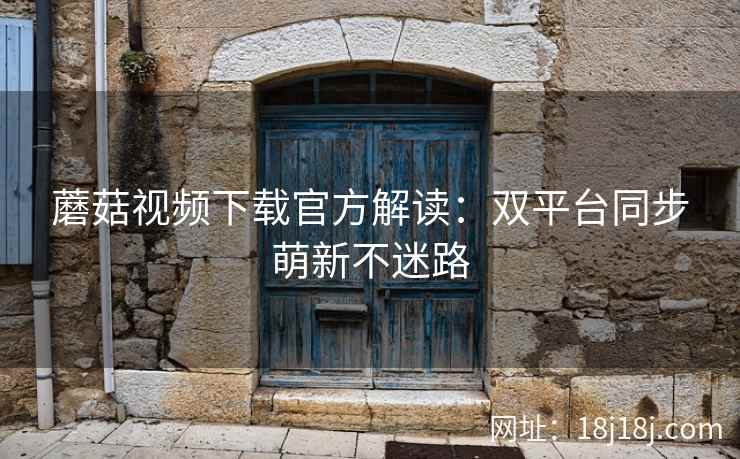 蘑菇视频下载官方解读：双平台同步萌新不迷路  第2张