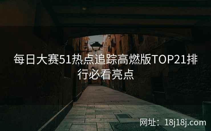 每日大赛51热点追踪高燃版TOP21排行必看亮点