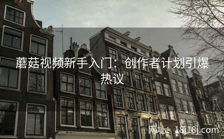 蘑菇视频新手入门：创作者计划引爆热议